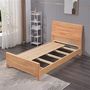Apartment Bed Modern Simple Oak Bed