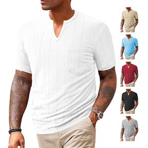 V-neck men's summer fashion short sleeve