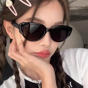 New Korean retro cat-eye sunglasses trendy fashion cross-border personality high-end sunglasses