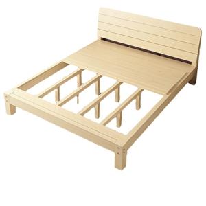Modern simple 1.5m pine double bed for rent