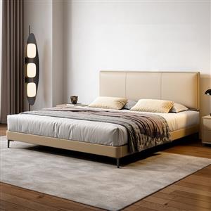 Large bed Italian small apartment double bed minimalist furniture bed wedding bed