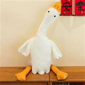 Big white goose stuffed animal throw pillow